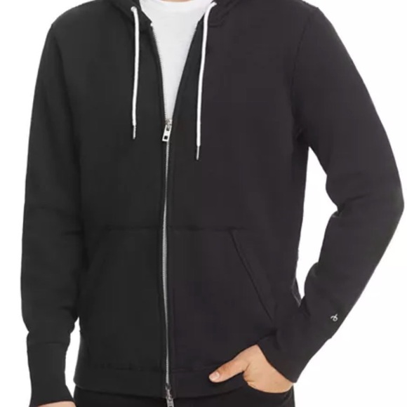rag & bone Other - Rag and Bone Men's Black Zip-Up Hoodie, Black size Large